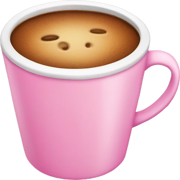 Pink coffeecup emoji