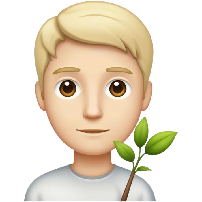 single White Beyond, straight stem emoji