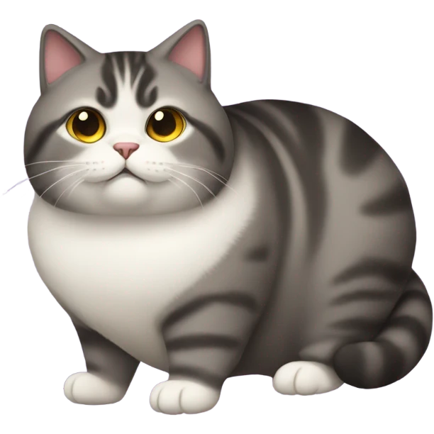 A fat cat emoji