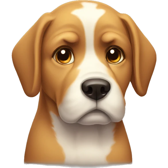 sad dog emoji