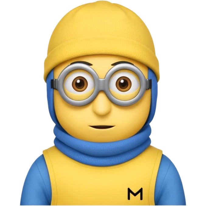 minion in ski mask emoji