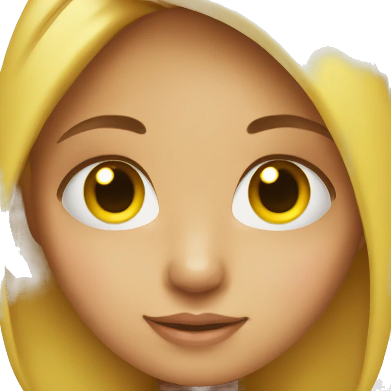 Girl with face on chick emoji