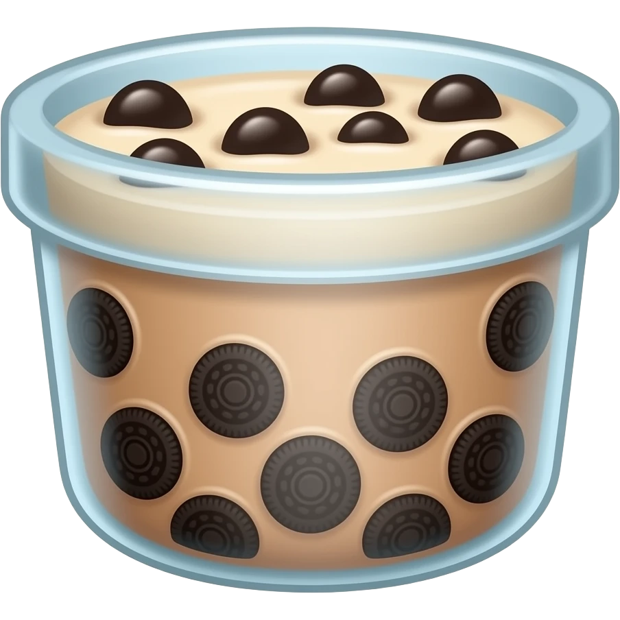 Oreo Boba emoji