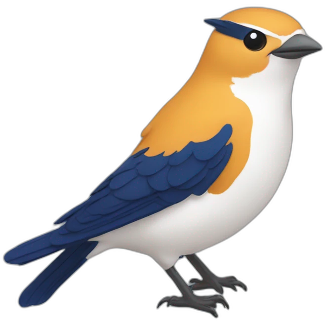 Chat sur oiseau emoji