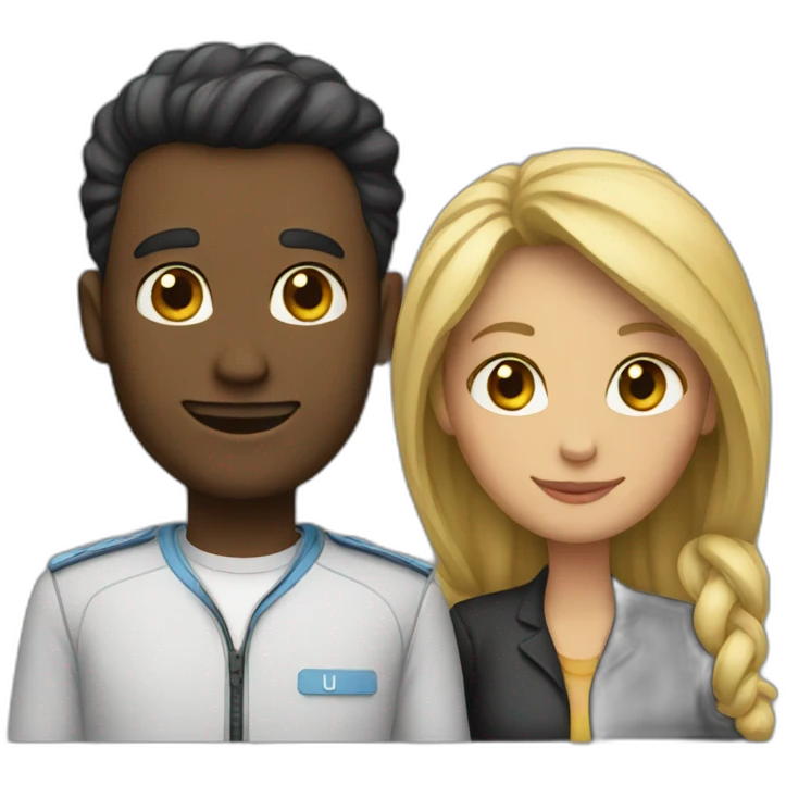 Un couple emoji