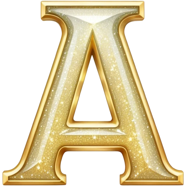 Sparkly Letter A emoji