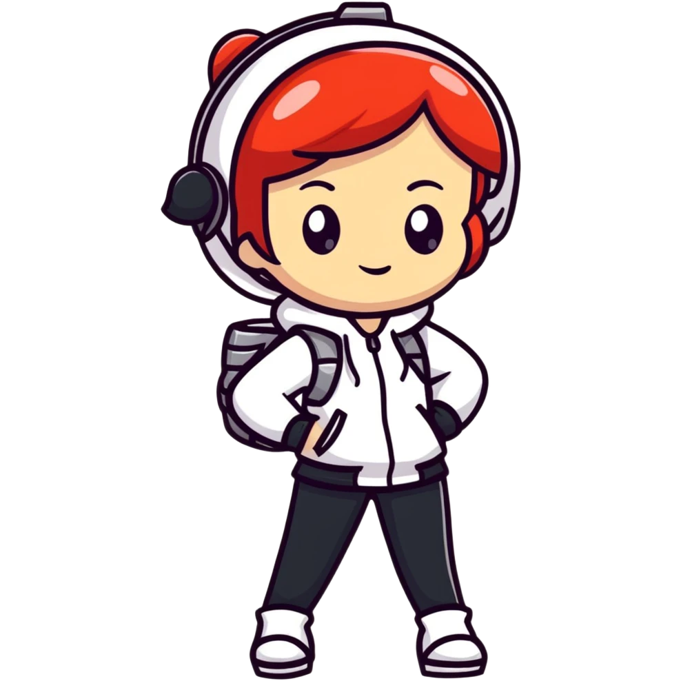 cartoon female character in a shiny fashion outfit emoji