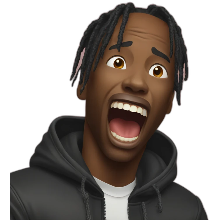 travis scott screaming emoji