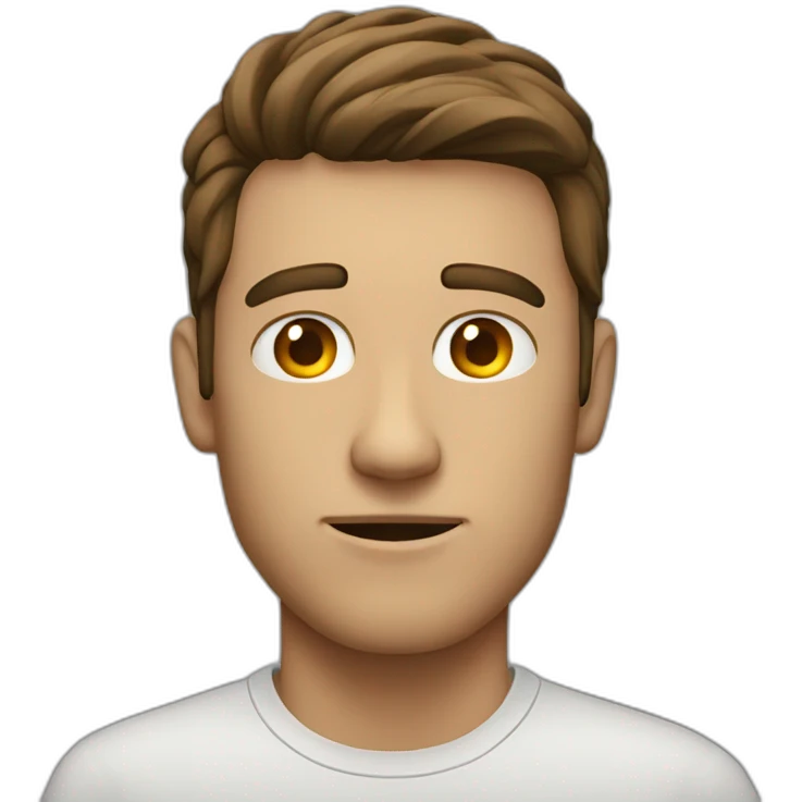 A guy with a negative canthal tilt emoji