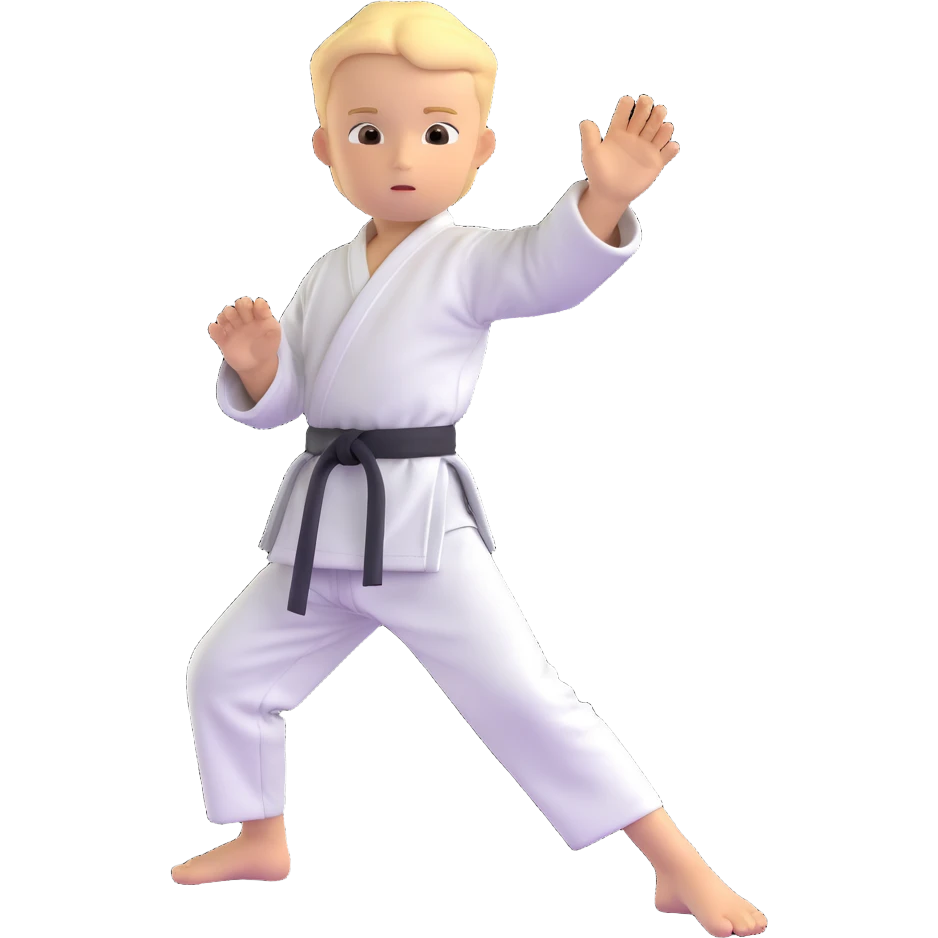 A karate boy emoji