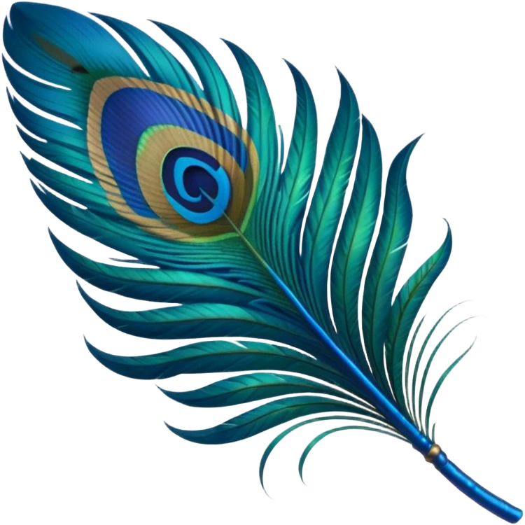 Peacock feather emoji