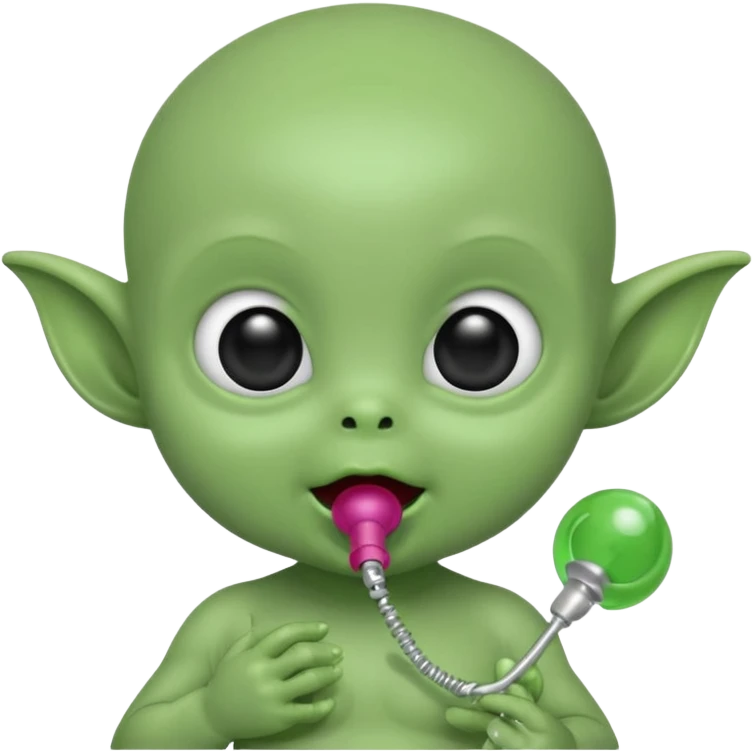 Alien baby with antenna pacifier





 emoji