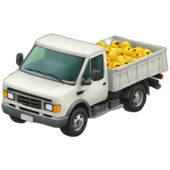 Voiture qui mange un camion emoji