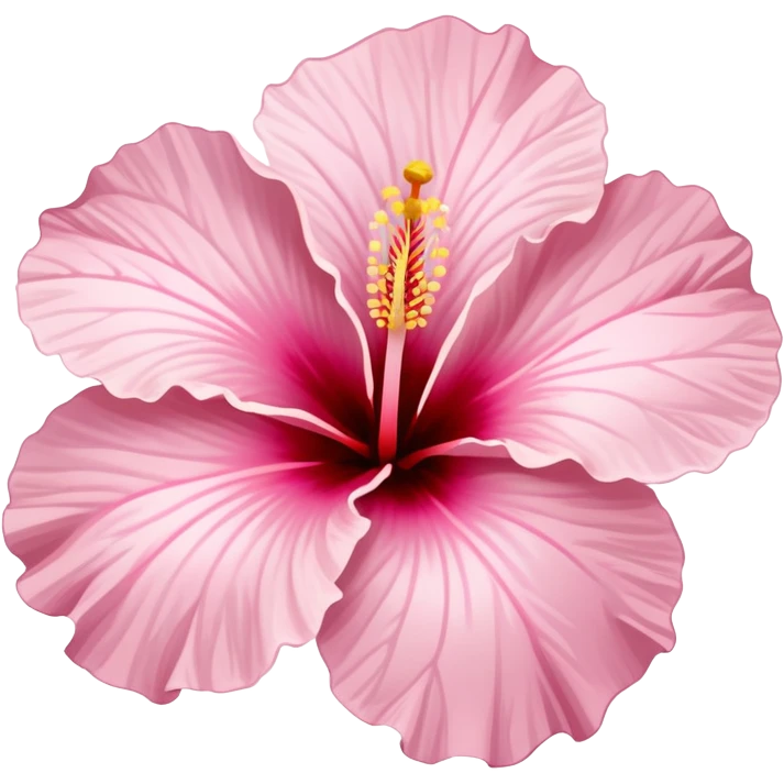 light pink hibiscus flower emoji