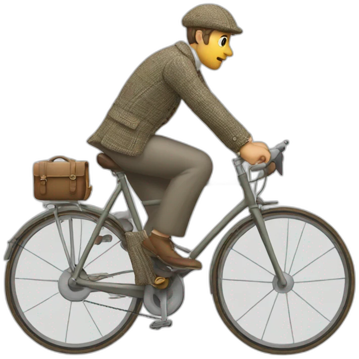 tweed-bicyclist emoji