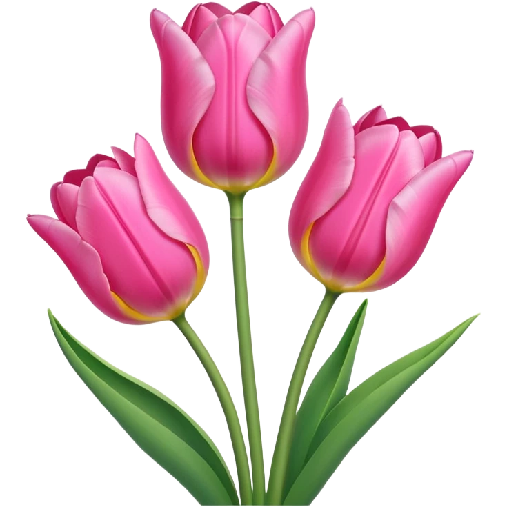 pink tulips emoji