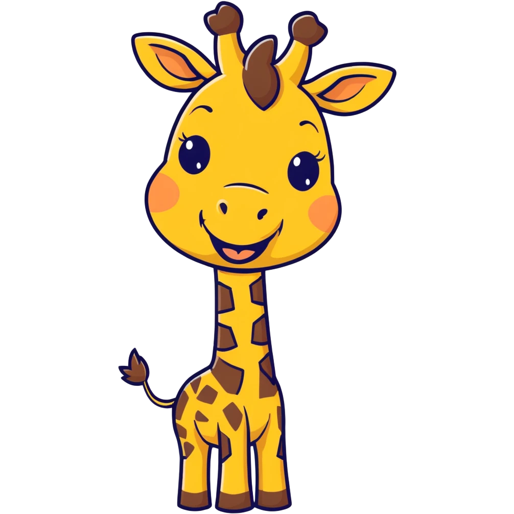 Giraffe laughing emoji