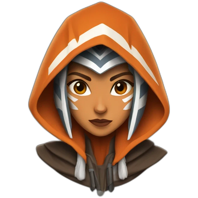 ahsoka tano wearing hood emoji