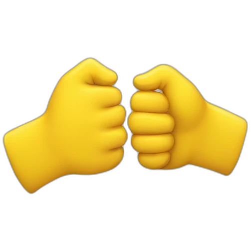two yellow hands cracking knuckles emoji