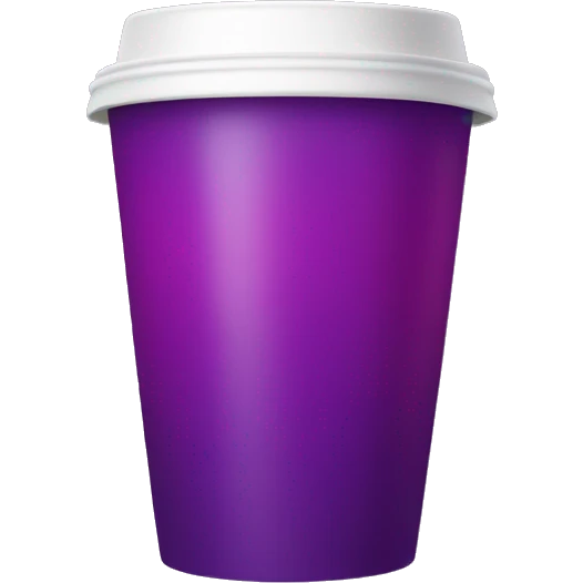 Red cup with purple liquid  emoji