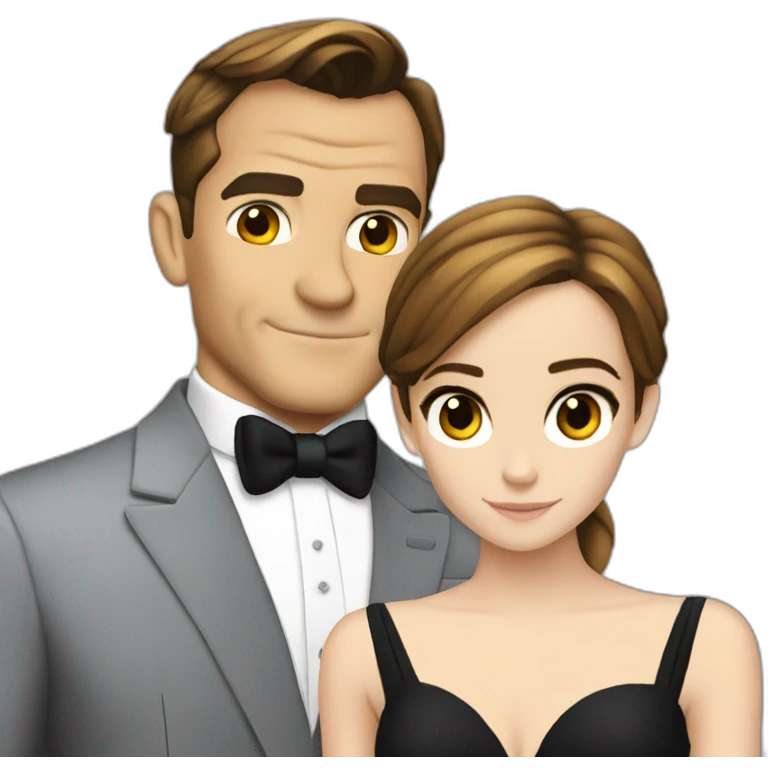 emma watson and james bond emoji