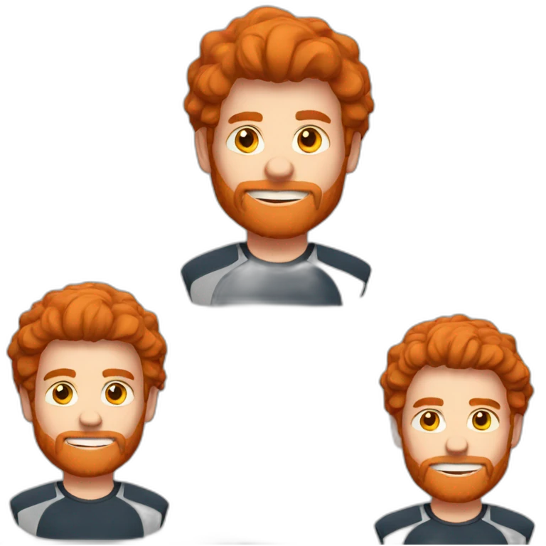 a redhair guy rugbyman emoji