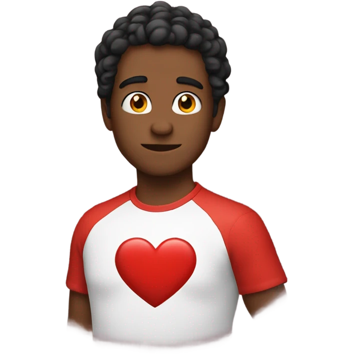 Daniel in a red heart  emoji