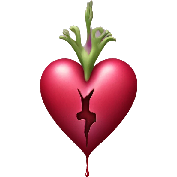 Sacred Bleeding heart emoji