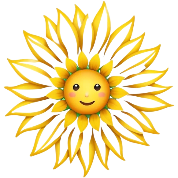 Constellation in shape of sunflower  emoji