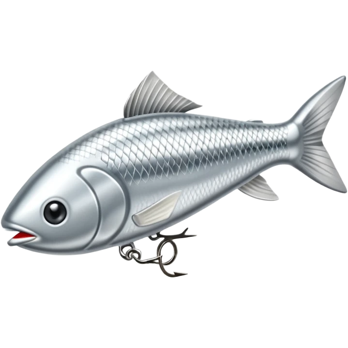 silver fishing lure emoji