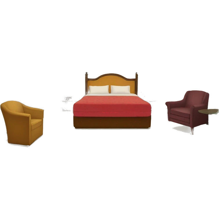 Vintage Las Vegas hotel room  emoji