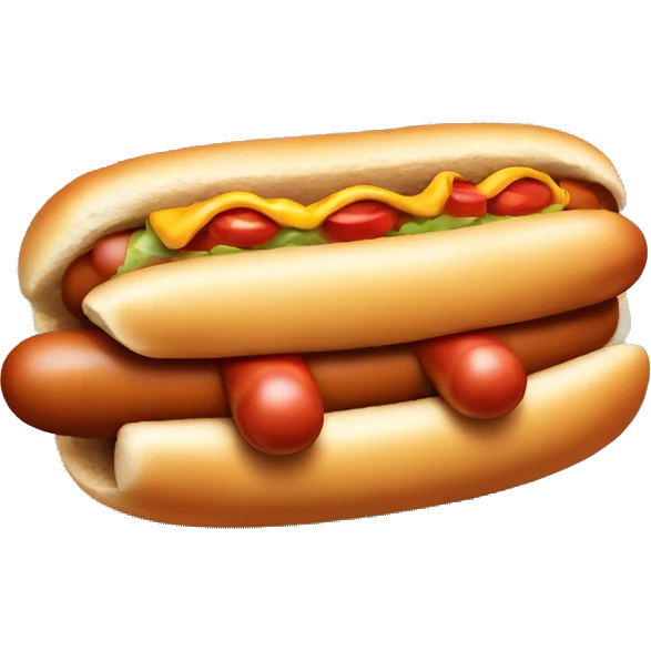 hotdog with spinny hat emoji