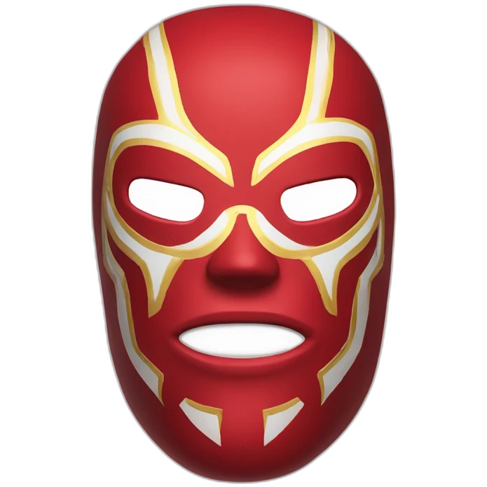 luchador sky blu red emoji