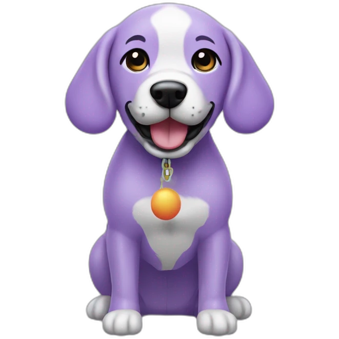 Lilac Baloons Dog toy emoji
