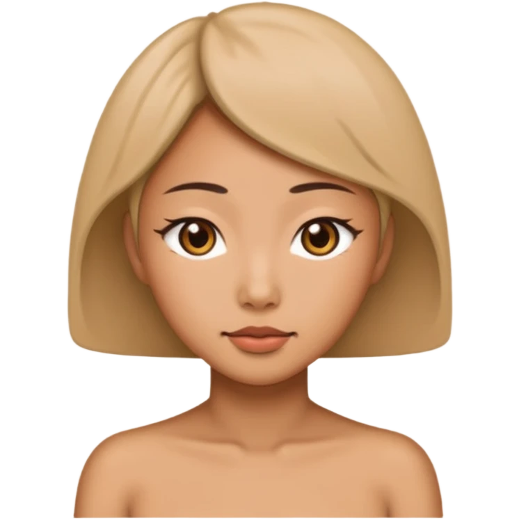 Голая японка  emoji
