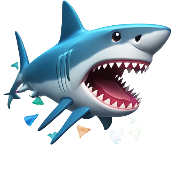 shark explosion emoji
