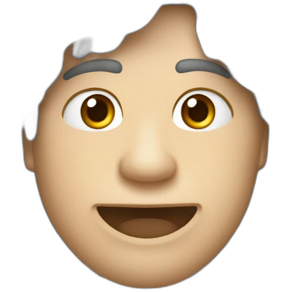 молодой человек с рыжими дредами и карими глазами emoji