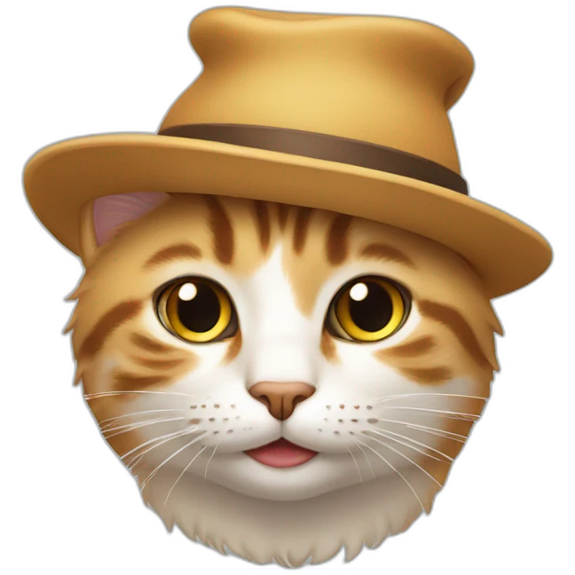 cat with a hat emoji