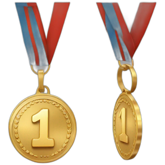 1st place gold medal emoji