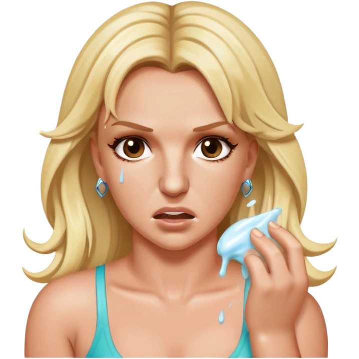Britney Spears having food poisoning and vomiting  emoji