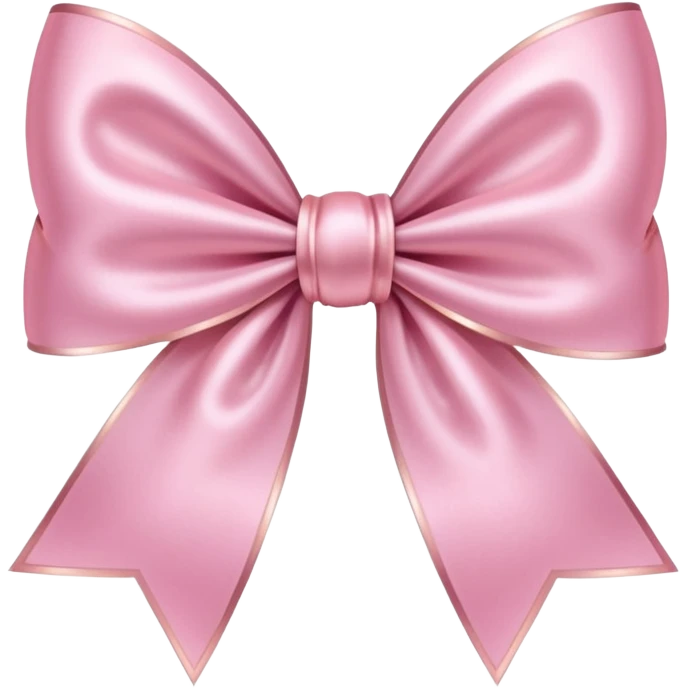 light pink glowing and sparkling bow emoji