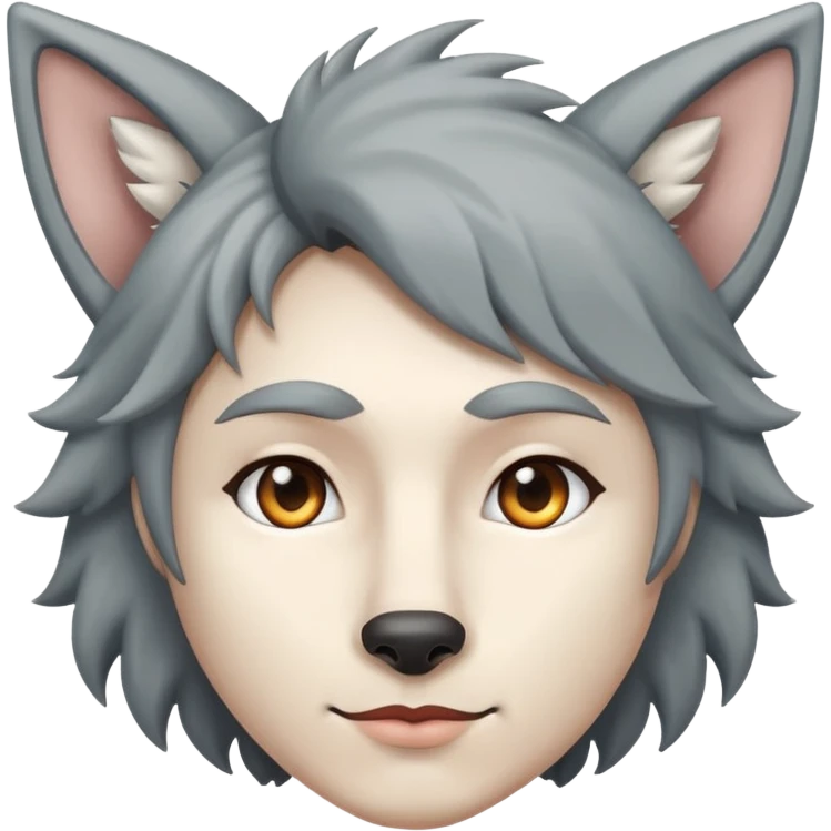 Person with wolf ears and tail  emoji
