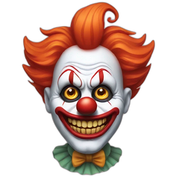 scary clown emoji