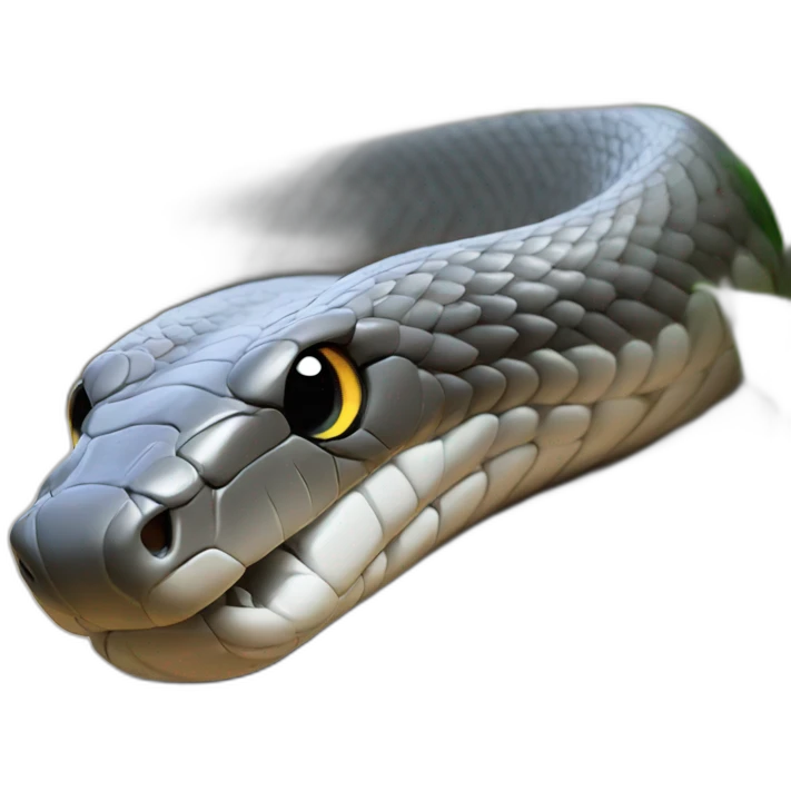 grey cobra snake emoji