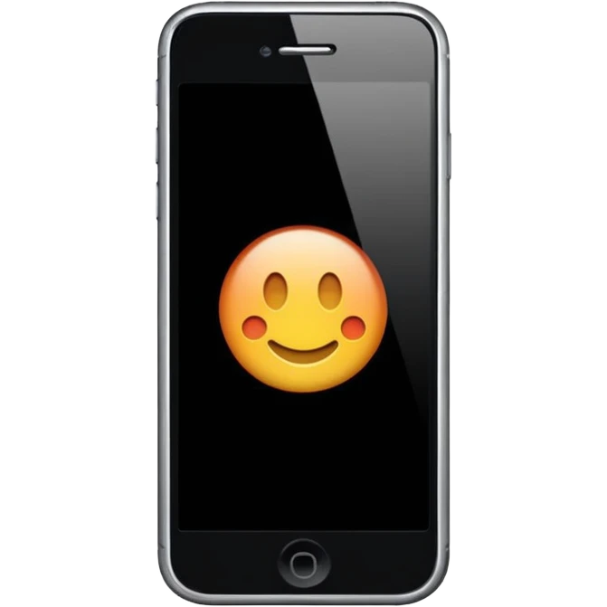 A realistic iphone  emoji