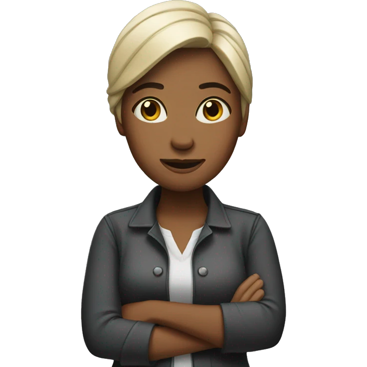 Woman with arms folded emoji
