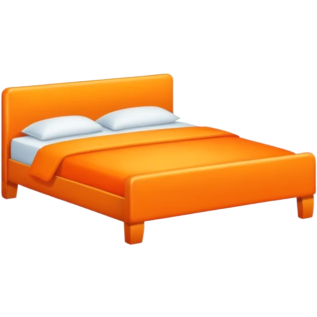 Orange bed emoji