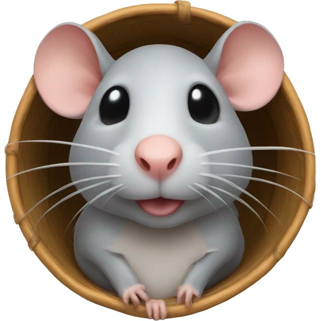 Rat with hut emoji