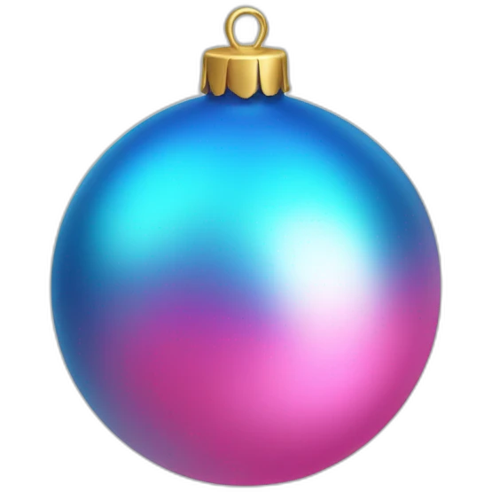 pink blue bauble emoji