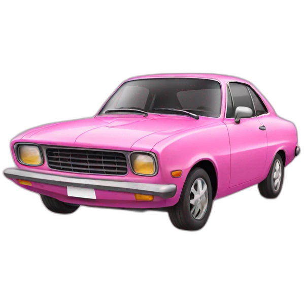 Pink car emoji
